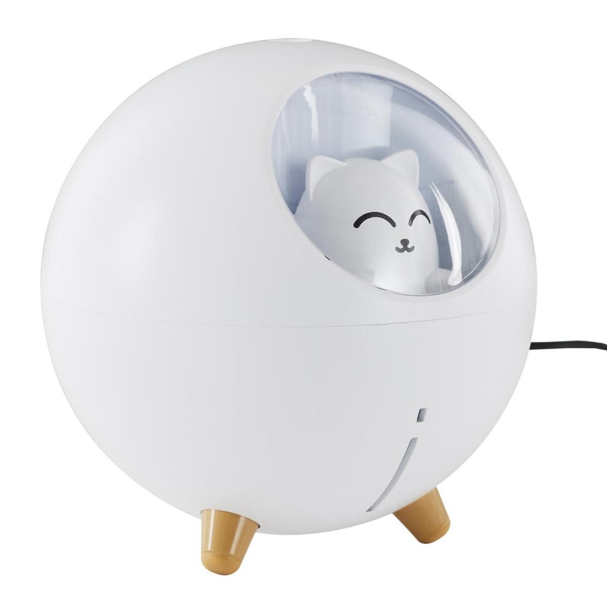 Voir la diapositive 2 : The concept Factory Diffuseur de parfum led  chat  11cm blanc