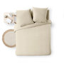 Voir la diapositive 4 : Paris Prix Parure de Lit 3 Pièces  Meline  260x240cm Sable