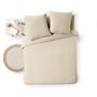 Voir la diapositive 4 : Paris Prix Parure de Lit 3 Pièces  Meline  260x240cm Sable