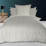 SOLEIL D'OCRE Parure housse de couette en coton 57 fils GALAXY naturel, par soleil d'ocre. Coloris disponibles : Beige