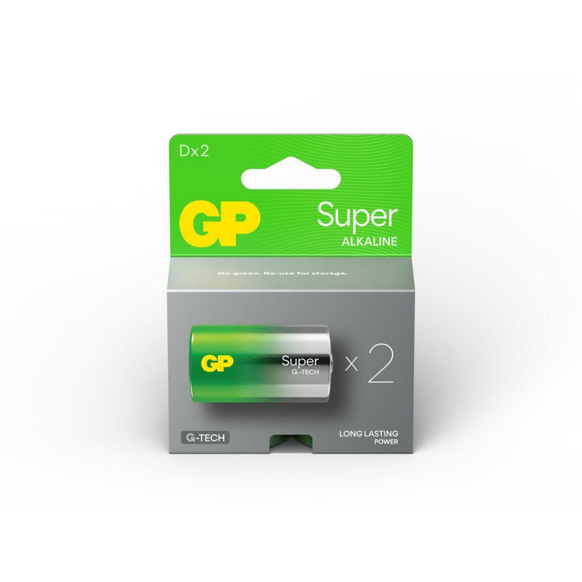 GP BATTERIES Pile SUPER 2 piles D LR20