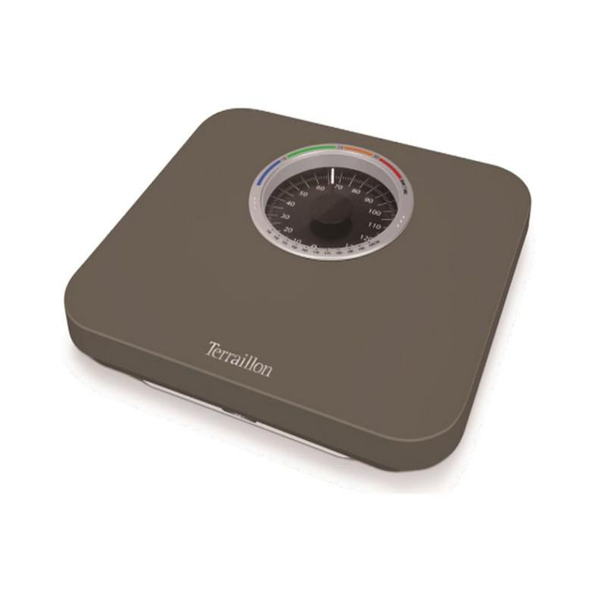 Terraillon Pèse-personne mécanique avec imc 150kg 1kg taupe - bma73207br