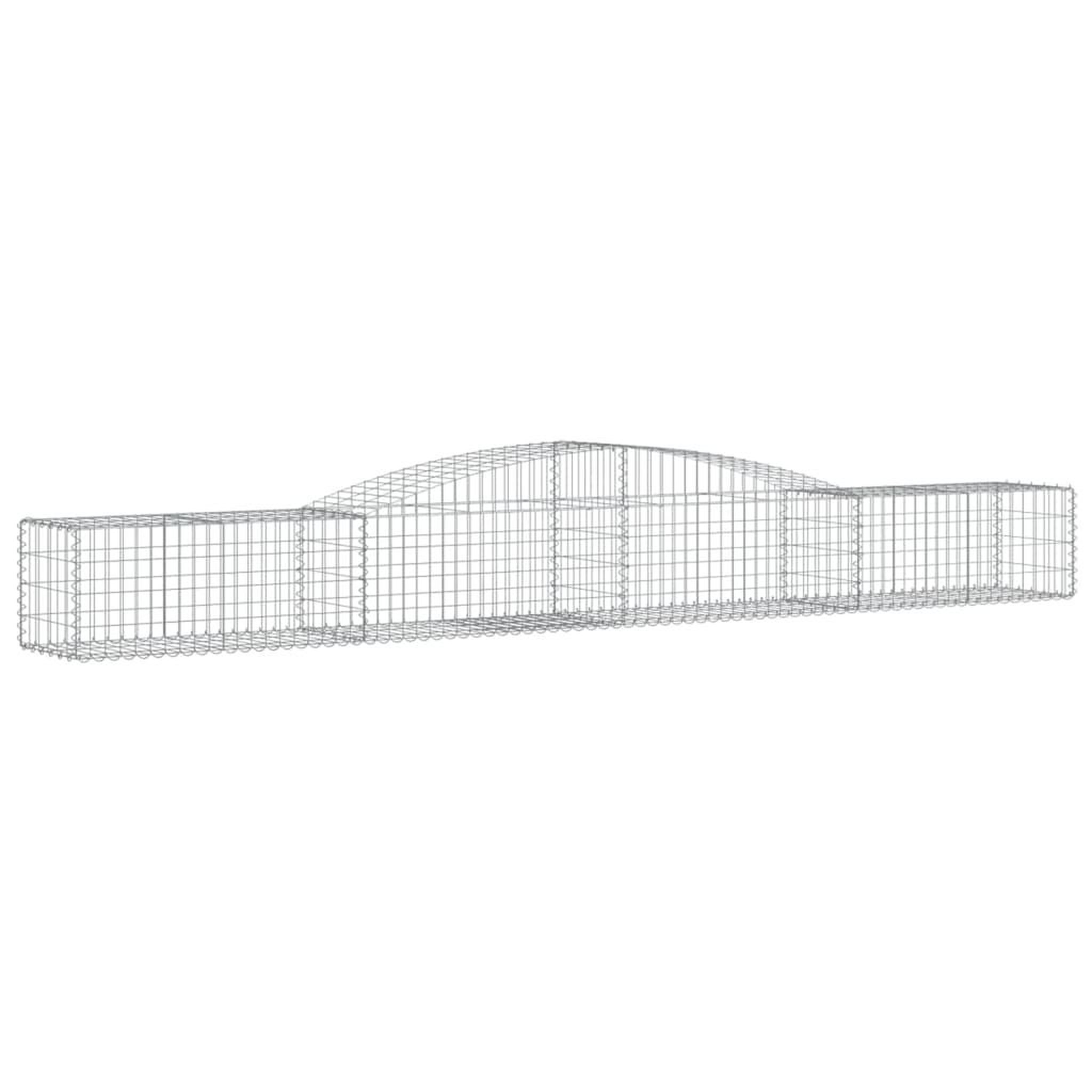 Voir la diapositive 3 : VIDAXL Paniers a gabions arques 15 pcs 400x50x40/60 cm Fer galvanise