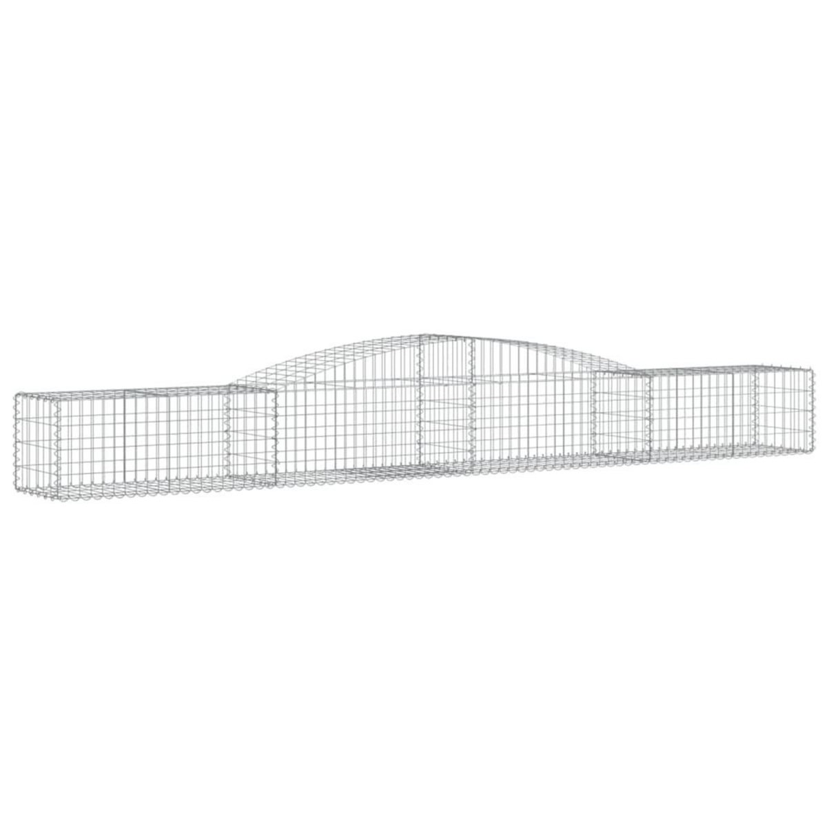 VIDAXL Paniers a gabions arques 15 pcs 400x50x40/60 cm Fer galvanise