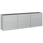 Voir la diapositive 2 : VIDAXL Lit sureleve de jardin 240x40x77 cm Acier galvanise Argente