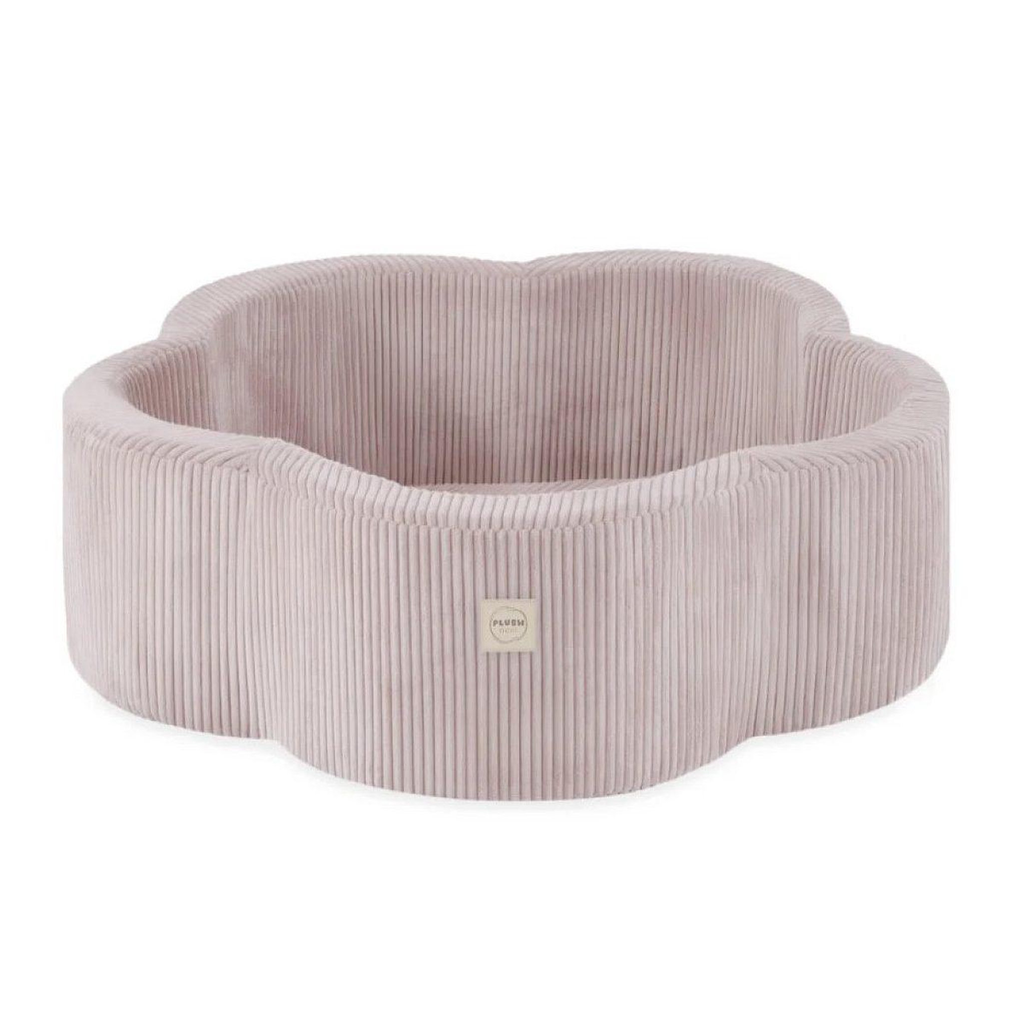 PLUSH NEST Piscine sèche 95x30 velours côtelé rose