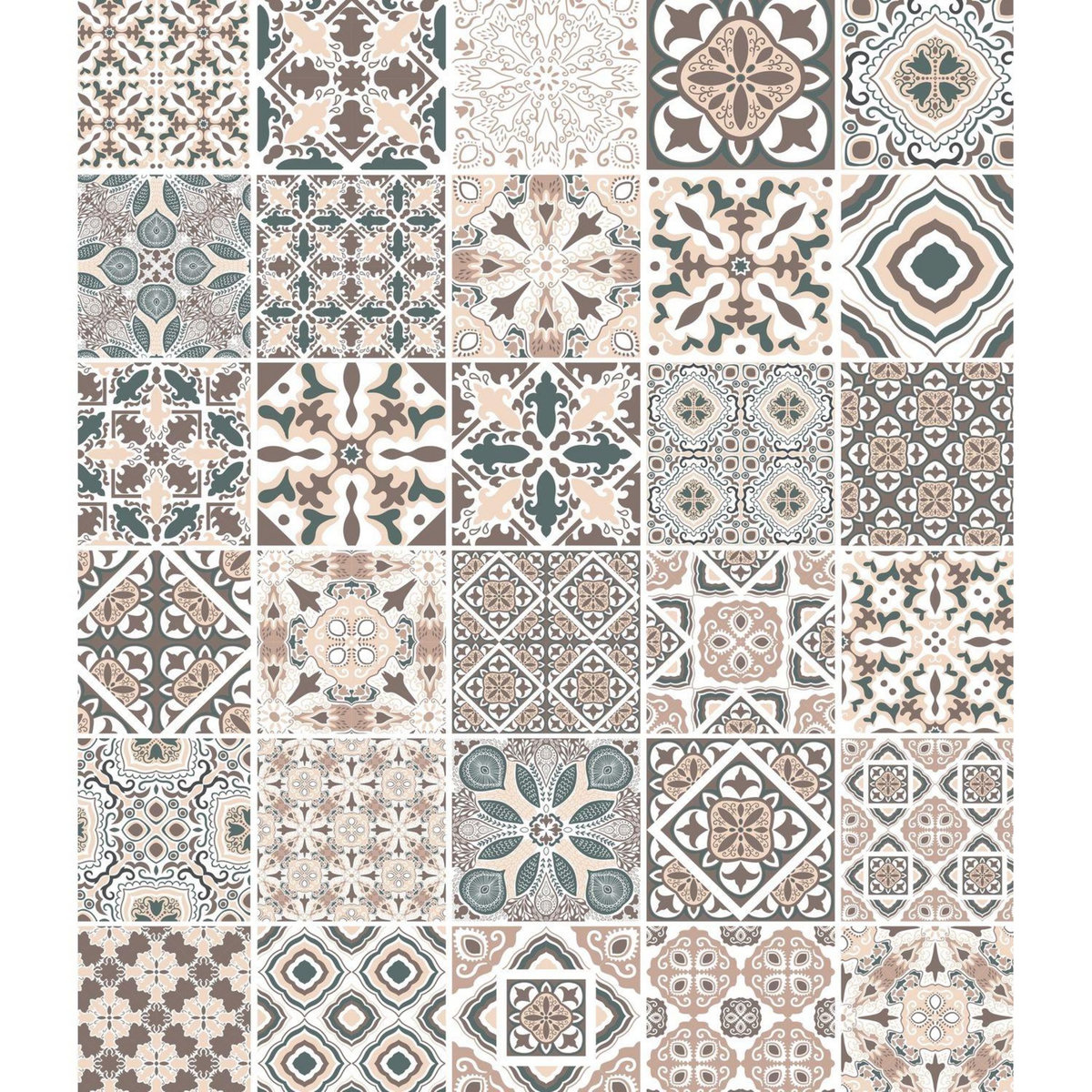 Wenko Fond hotte design Carreaux - L. 60 x l. 70 cm - Beige