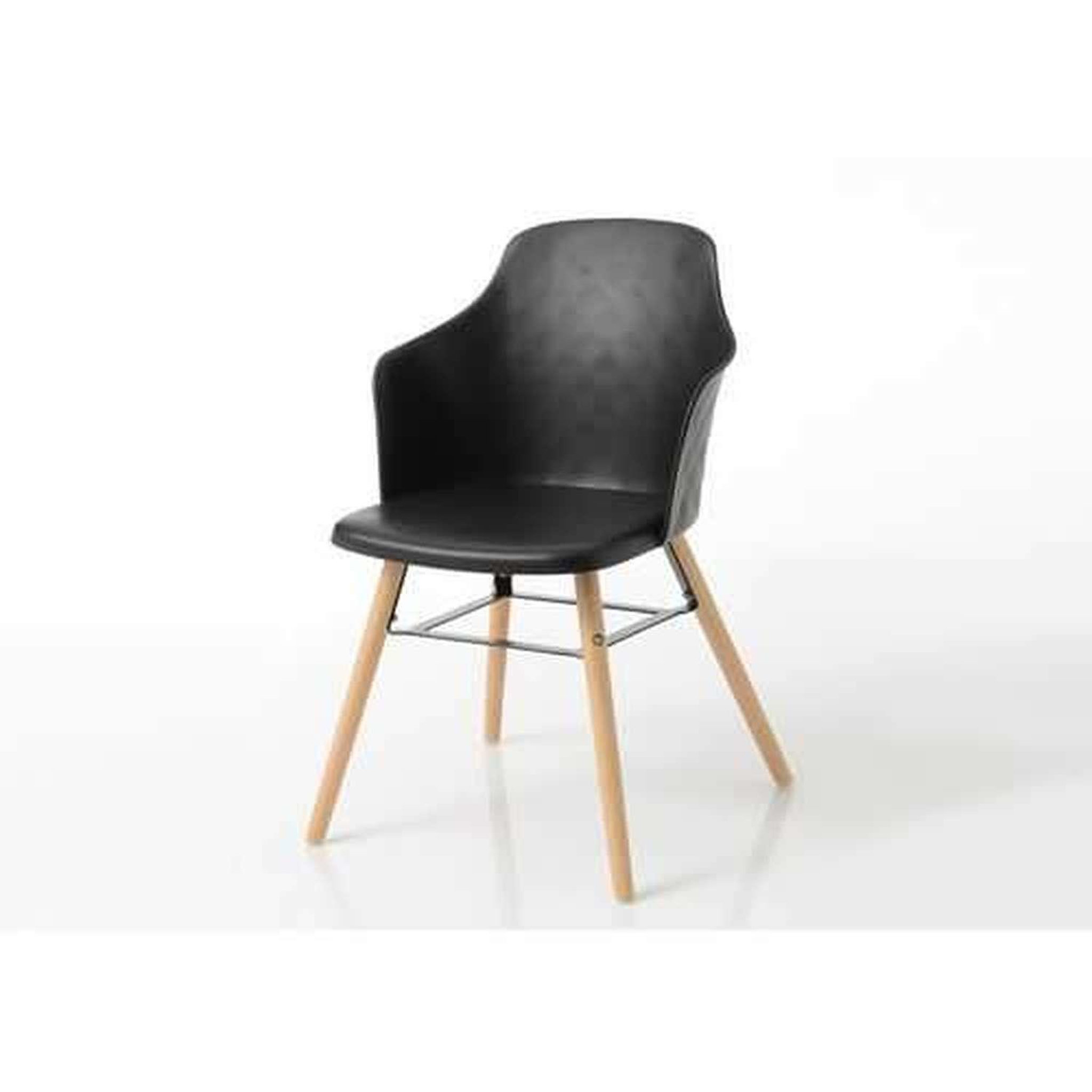 Voir la diapositive 2 : Amadeus Lot de 2 chaises niels - noir