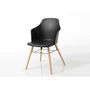 Voir la diapositive 2 : Amadeus Lot de 2 chaises Niels - Noir