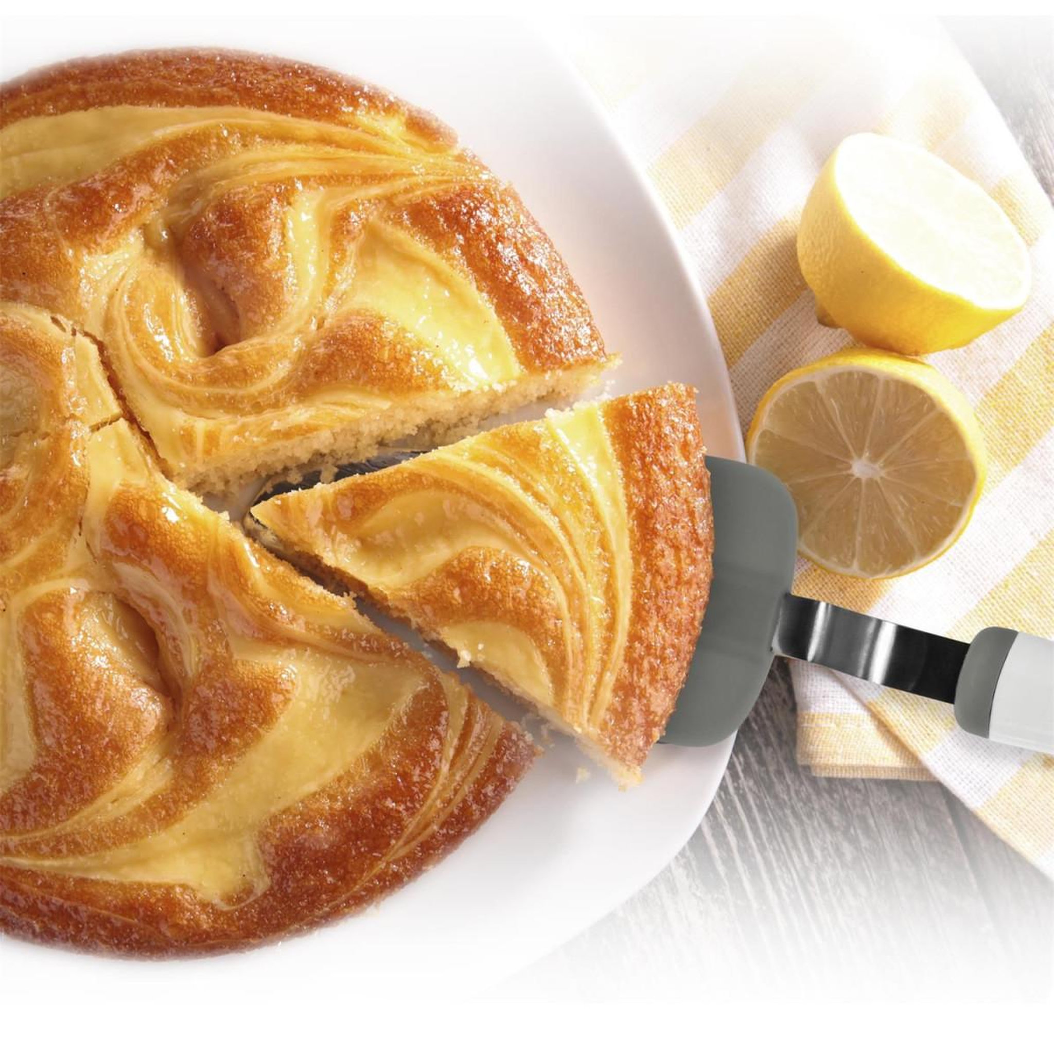 Voir la diapositive 3 : Lily Cook Pelle à tarte  lily  62cm blanc & gris