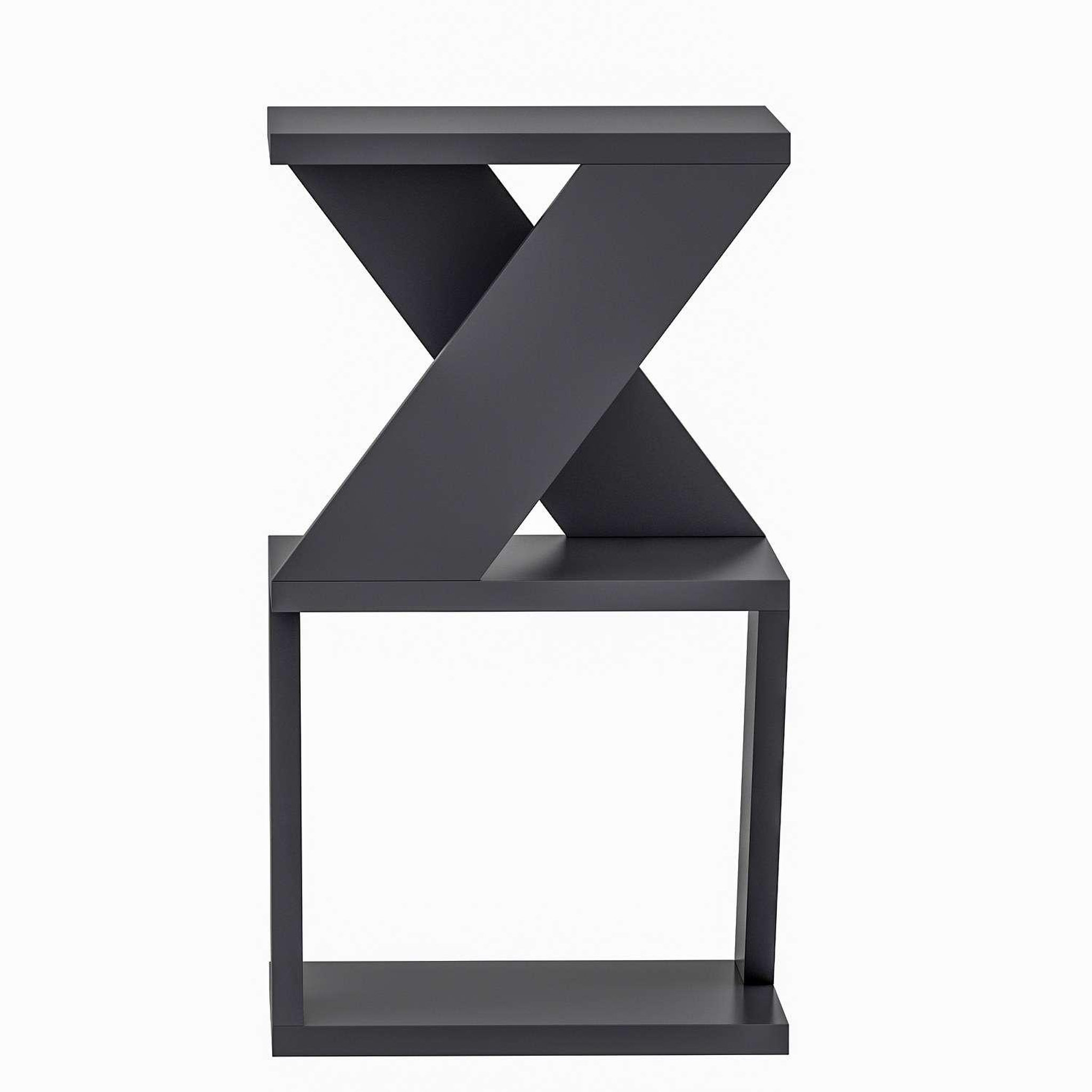 Voir la diapositive 5 : TOILINUX Bout de canapé Zig Zag en bois