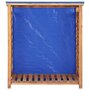 Voir la diapositive 2 : VIDAXL Remise a bois de chauffage 105x38x115 cm Bois d'acacia solide