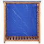 Voir la diapositive 2 : VIDAXL Remise a bois de chauffage 105x38x115 cm Bois d'acacia solide
