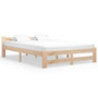 Voir la diapositive 1 : VIDAXL Cadre de lit sans matelas bois de pin massif 120x200 cm