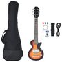 Voir la diapositive 2 : VIDAXL Guitare électrique pour enfants et sac marron et noir 3 4 30