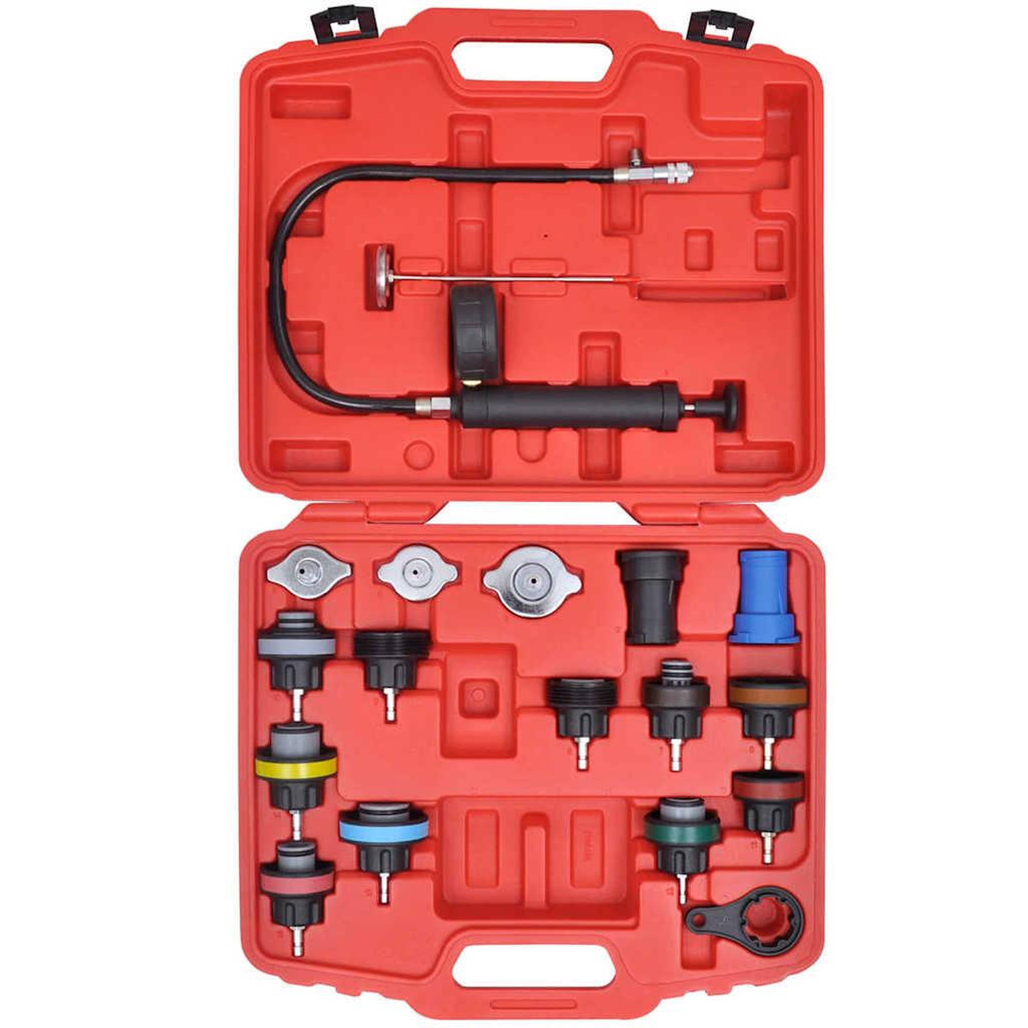 Voir la diapositive 3 : VIDAXL Kit de testeur de pression du radiateur 18 pcs