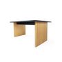 Voir la diapositive 2 : Paris Prix Table à Manger Design en Bois  Stripe  160cm Noir