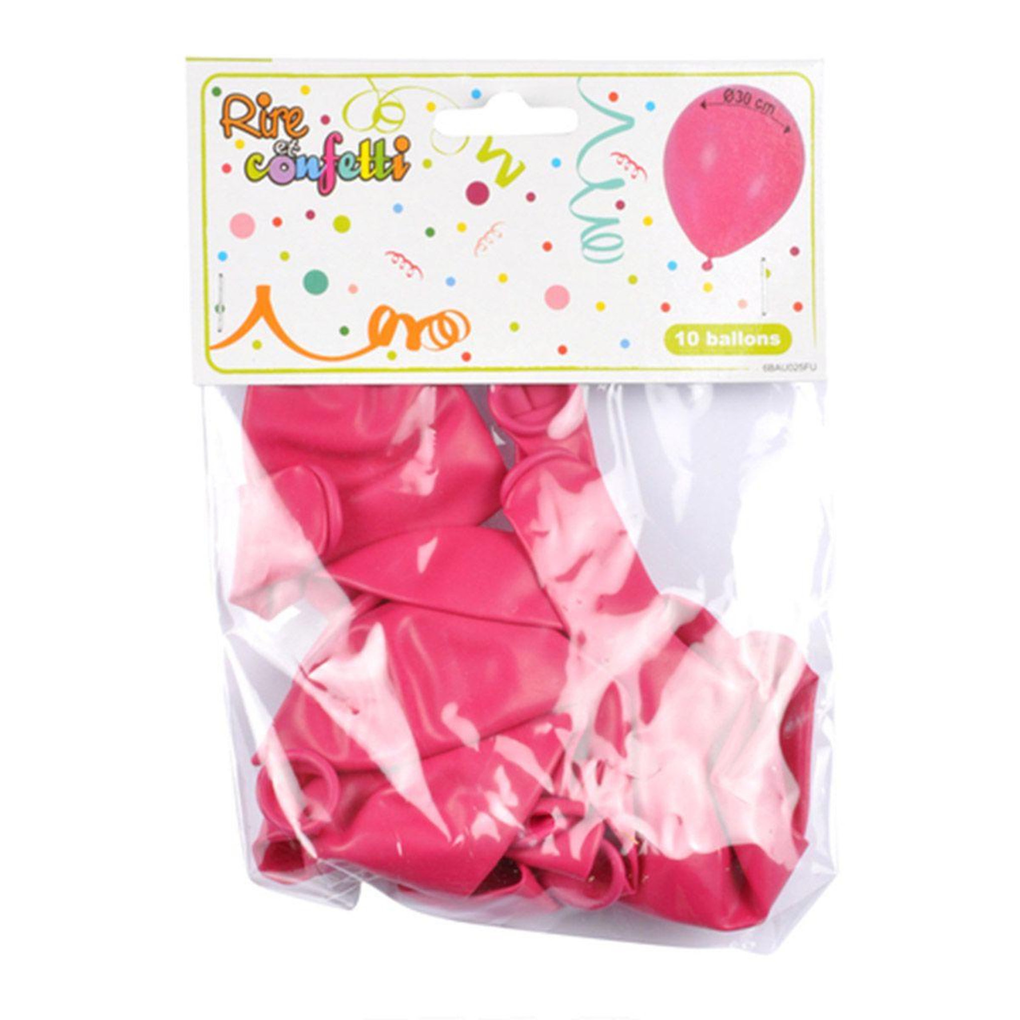 Voir la diapositive 2 : HOMEA Lot de 10 Ballons en Latex  Gonflables  30cm Fuchsia