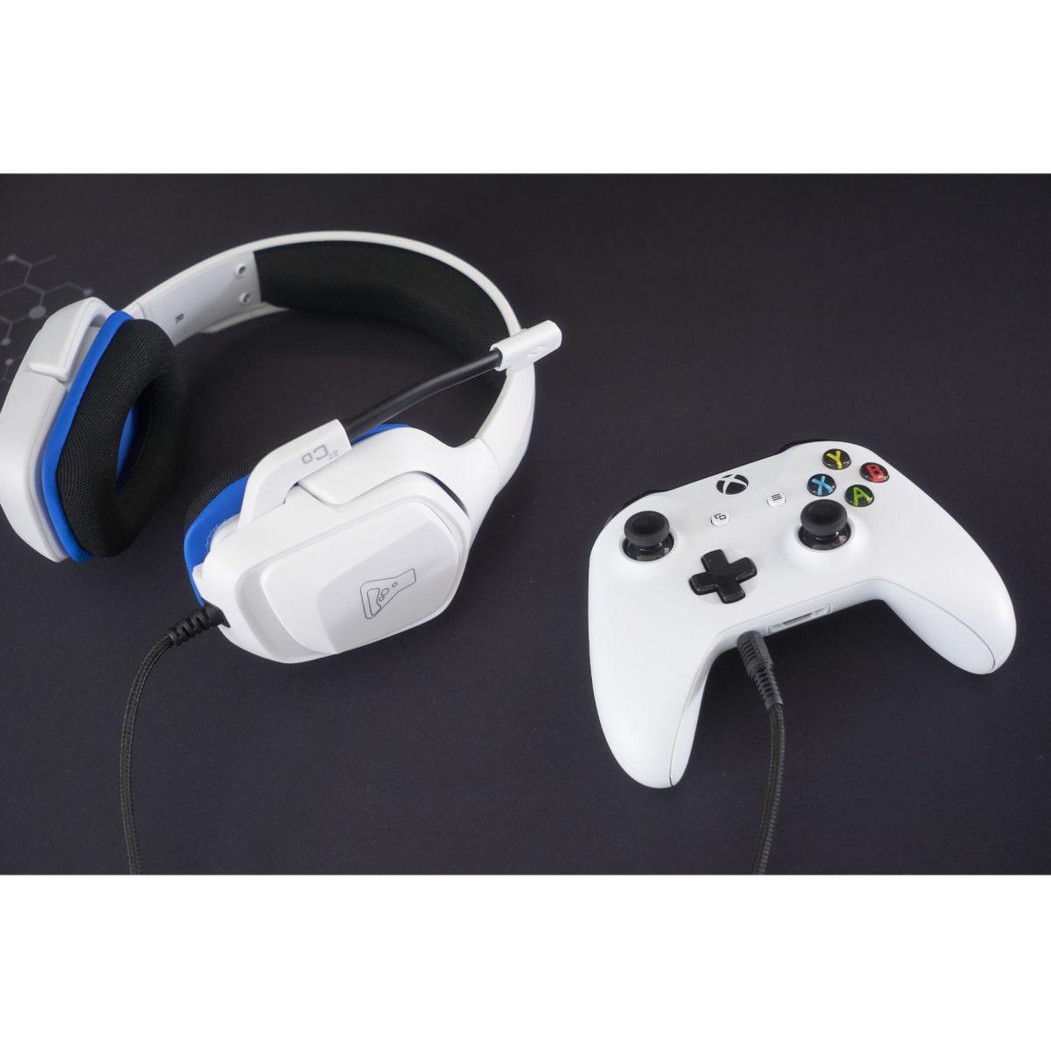 Voir la diapositive 5 : THE G-LAB Casque gamer KORP-COBALT Blanc