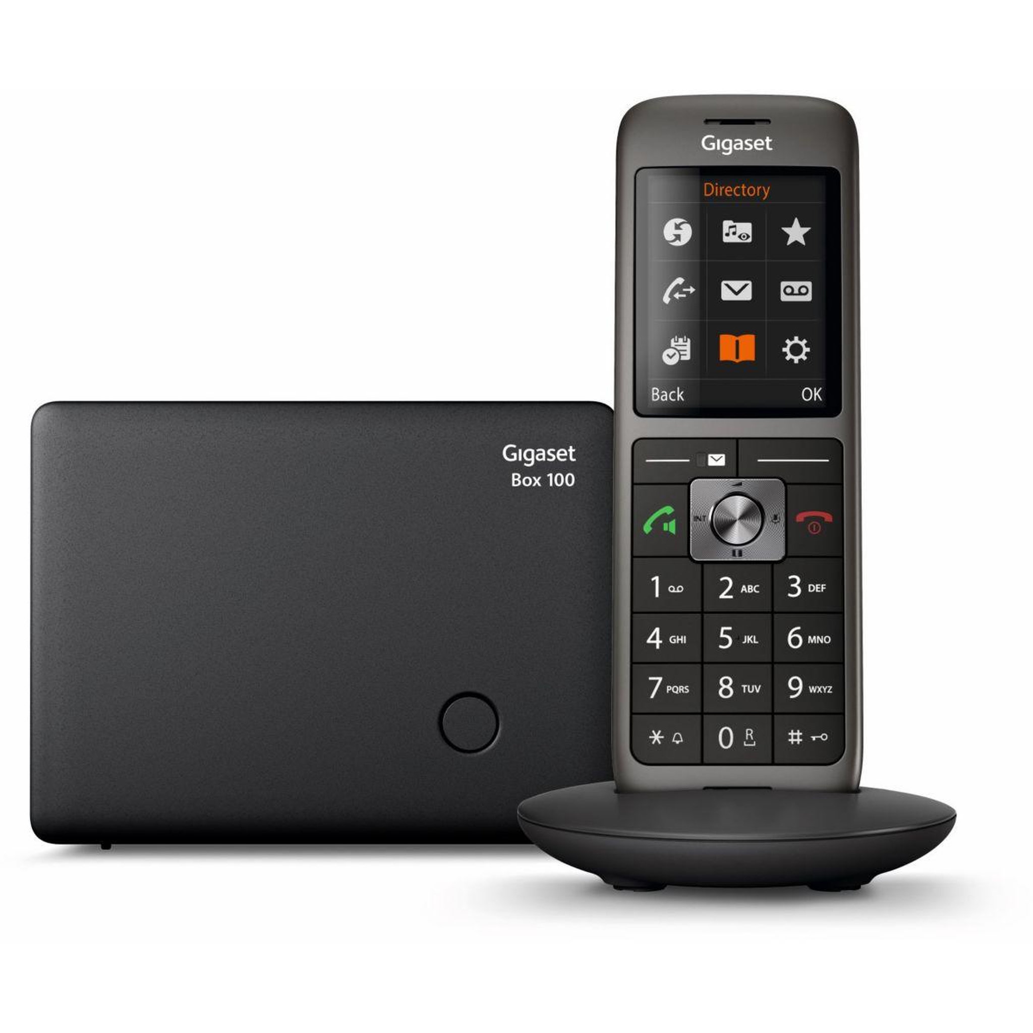 Voir la diapositive 2 : GIGASET Téléphone sans fil CL770 Solo Noir