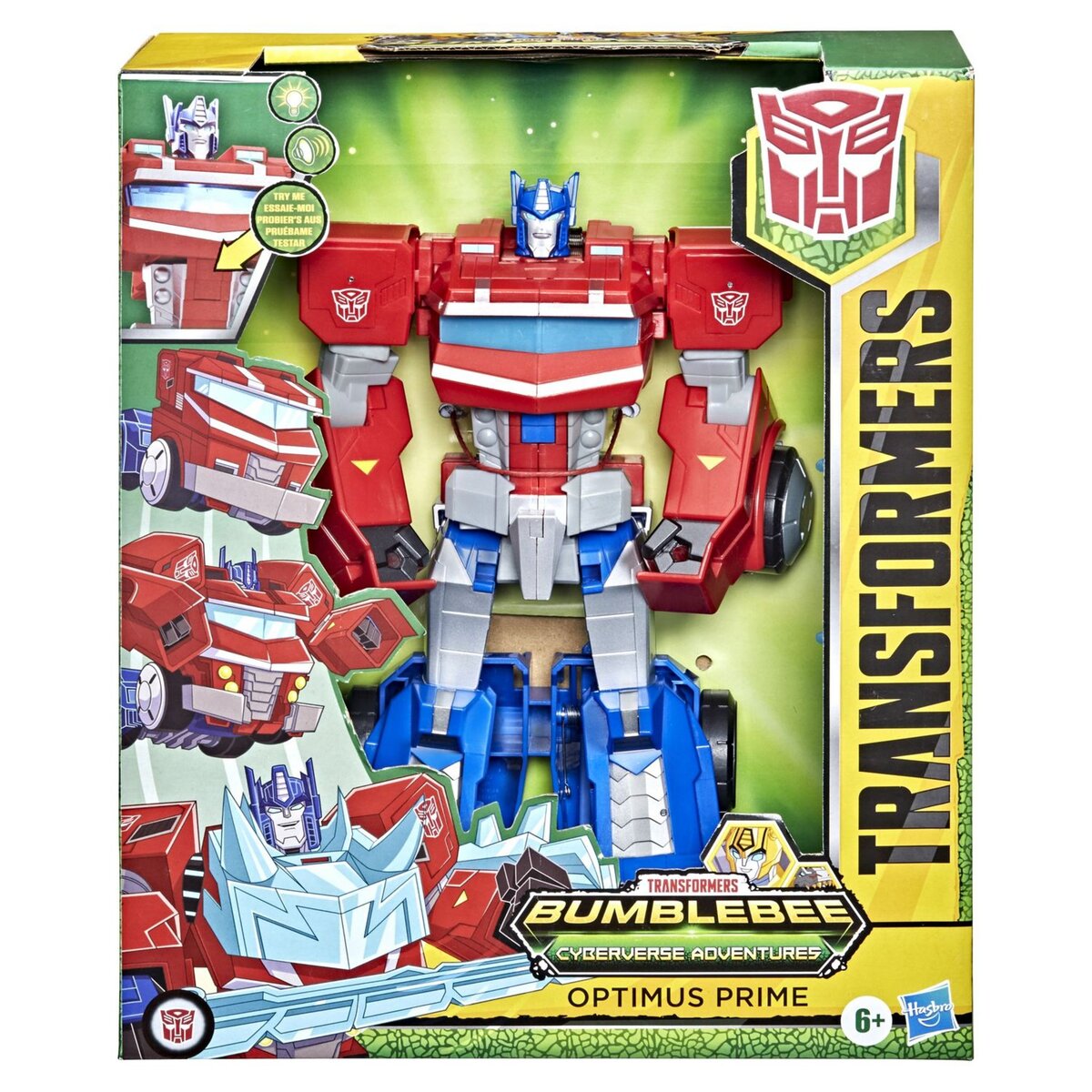 HASBRO Transformers Cyberverse Adventures Dinobots Unite Roll N&rsquo; Change Optimus Prime