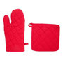 Voir la diapositive 1 : ATMOSPHERA Gant & Manique de Cuisine  Coton  33cm Rouge