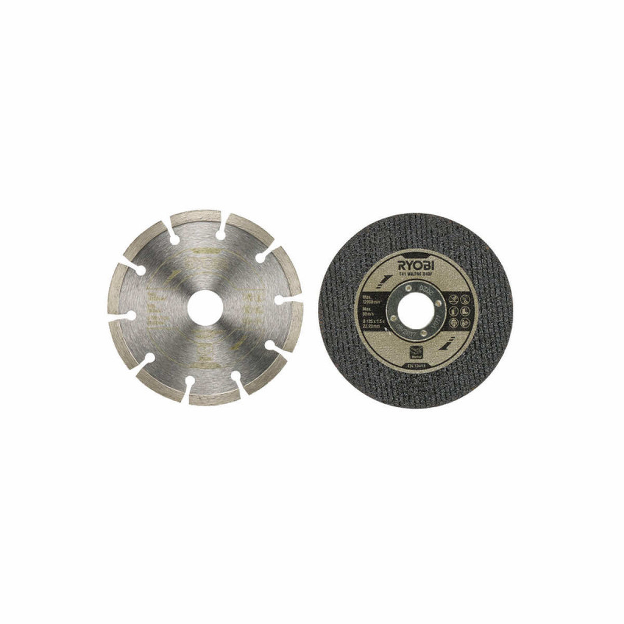 Voir la diapositive 2 : Ryobi Kit 6 disques pour meuleuse RYOBI diamètre 125mm RAK6AGD125