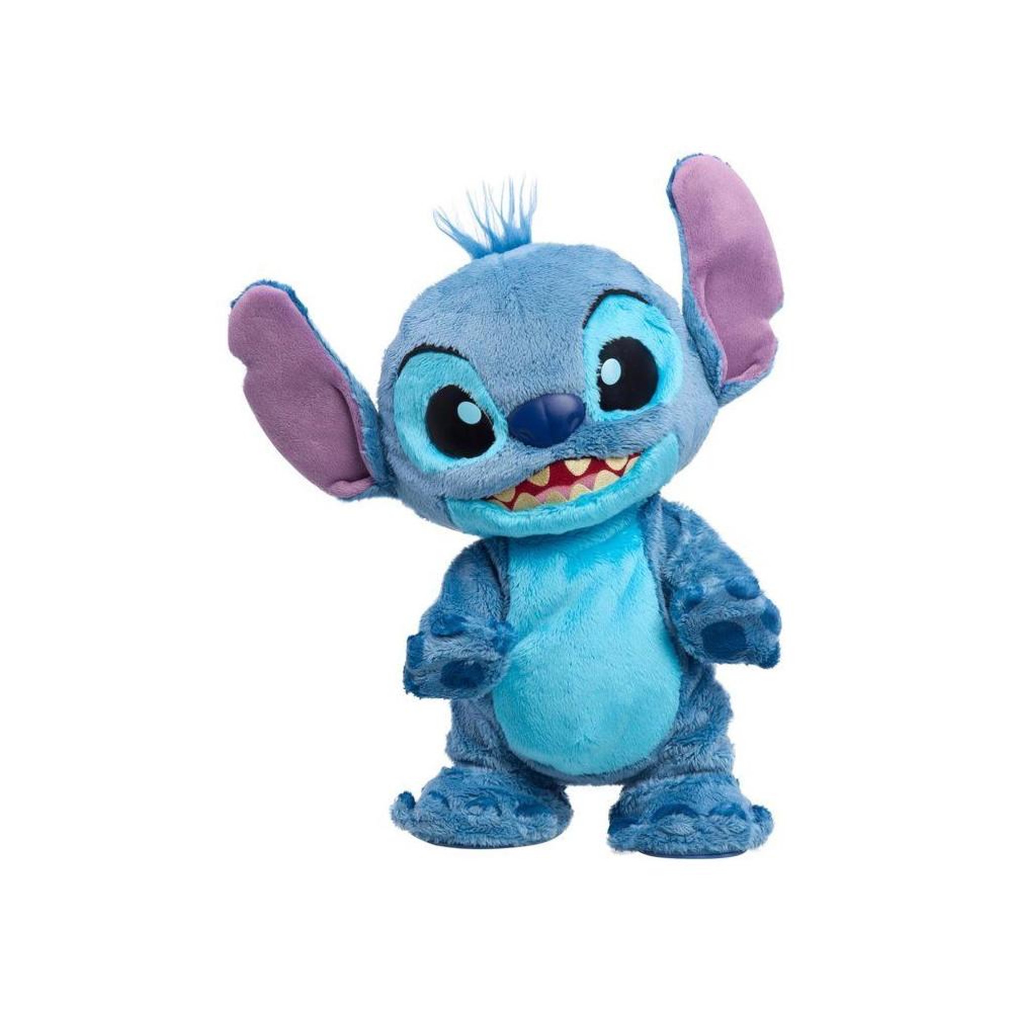 Peluche interactive Stitch bleue Just Play, 36 cm, 2 modes de jeu