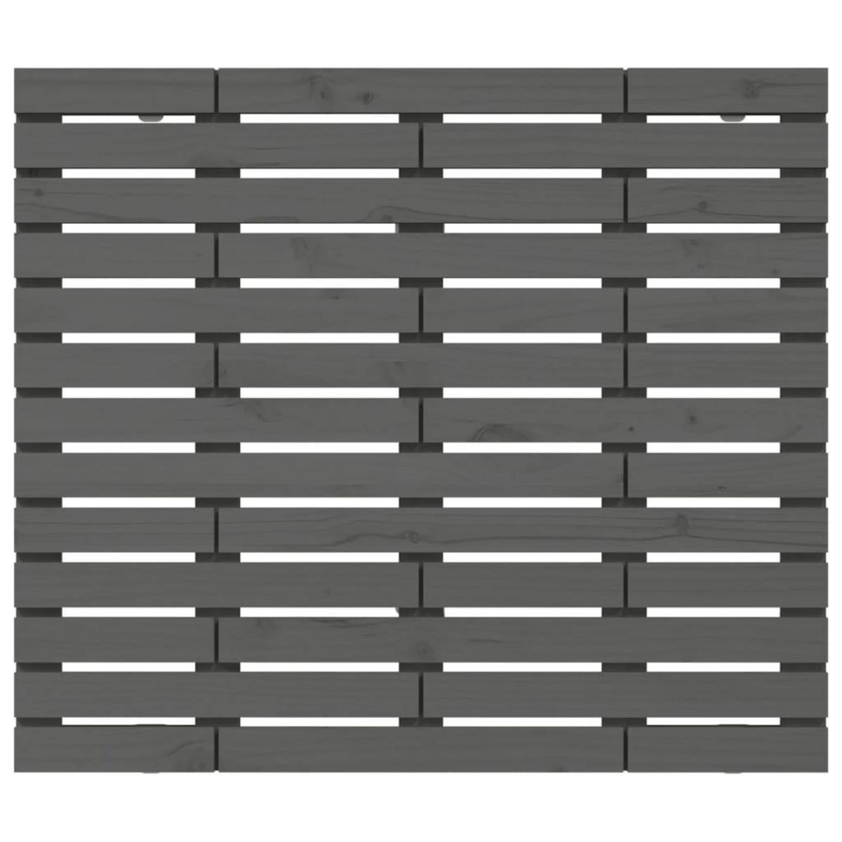 VIDAXL Tete de lit murale Gris 81x3x91,5 cm Bois massif de pin