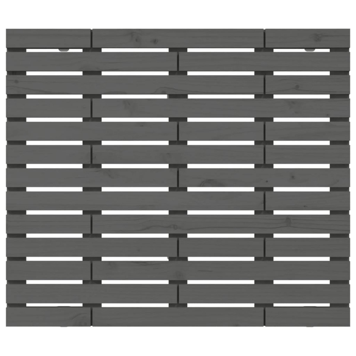 VIDAXL Tete de lit murale Gris 81x3x91,5 cm Bois massif de pin