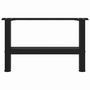 Voir la diapositive 5 : VIDAXL Pieds de table basse noir 2 pcs 50x(30-31) cm acier