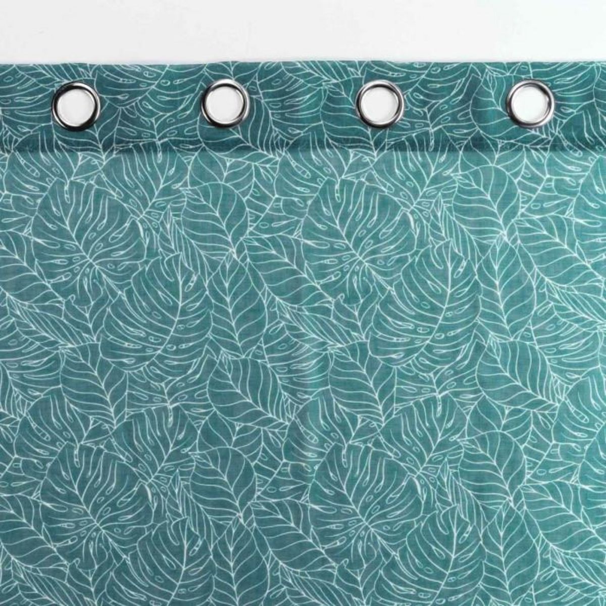 Paris Prix Rideau Voilage à Œillets Imprimé  Solea  140x240cm Bleu