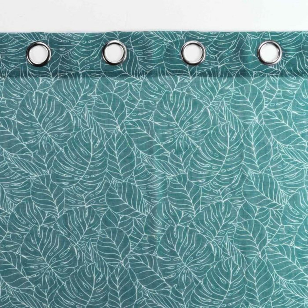 Paris Prix Rideau Voilage à Œillets Imprimé  Solea  140x240cm Bleu