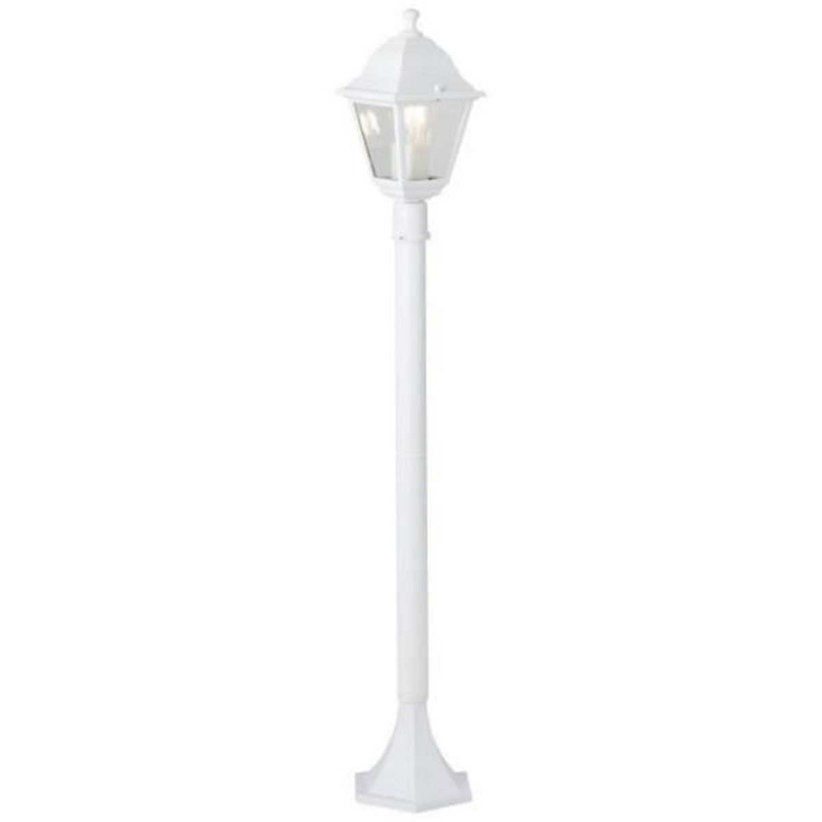 BRILLIANT Lampadaire extérieur - BRILLIANT - NISSIE - Blanc - Métal/Verre - 1xE27 60W - IP44