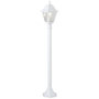 Voir la diapositive 3 : BRILLIANT Lampadaire extérieur - BRILLIANT - NISSIE - Blanc - Métal/Verre - 1xE27 60W - IP44