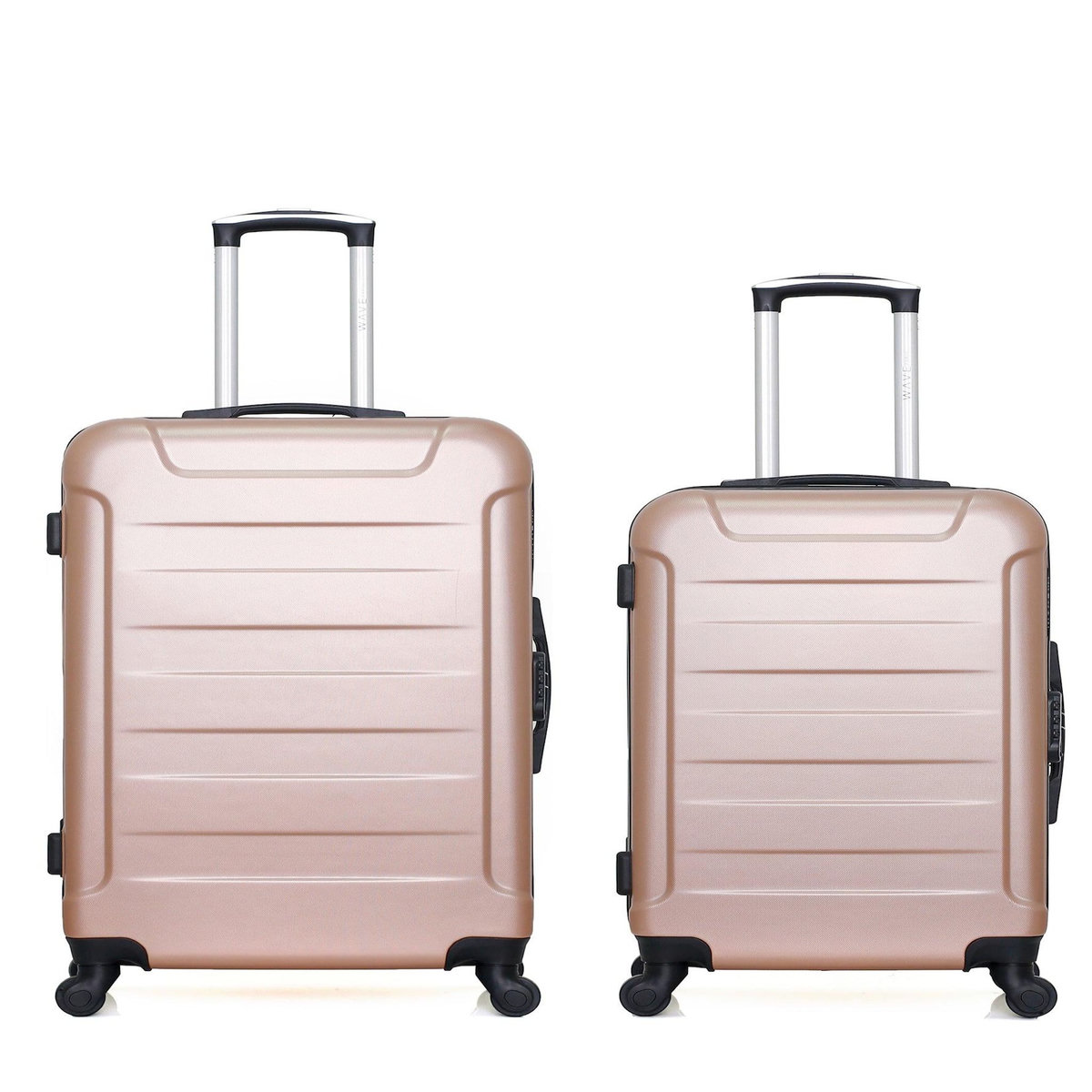 WAVE PARIS WAVE PARIS - Lot de 2 - Valise grand format et valise weekend ELBE