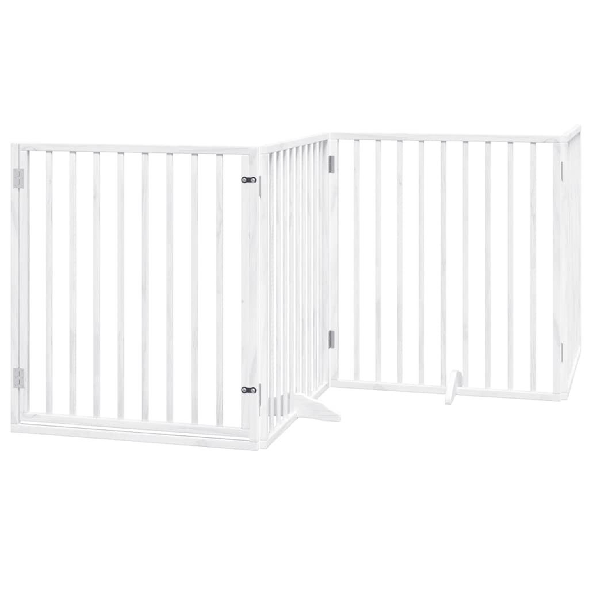 Voir la diapositive 3 : VIDAXL Barriere pour chien porte pliable 10 panneaux bois de peuplier