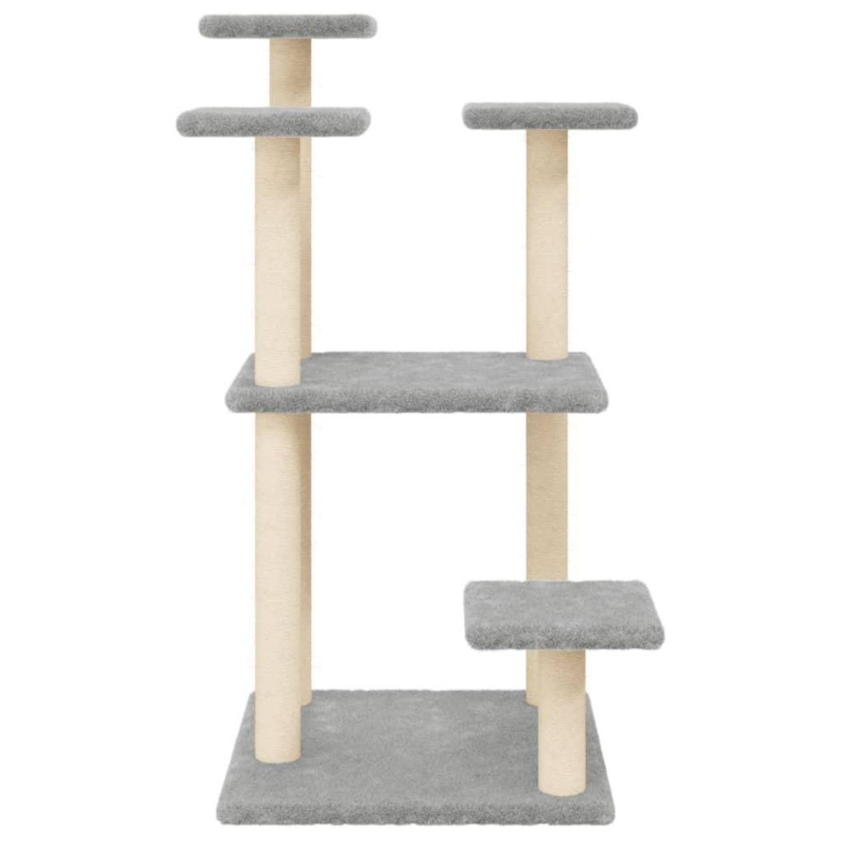 VIDAXL Arbres a chat avec plates-formes gris clair 98,5 cm