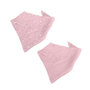 Voir la diapositive 1 : Paris Prix Lot de 2 Bavoirs Bébé  Bandana  41cm Rose