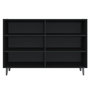 Voir la diapositive 4 : VIDAXL Buffet noir 103,5x35x70 cm bois d'ingenierie