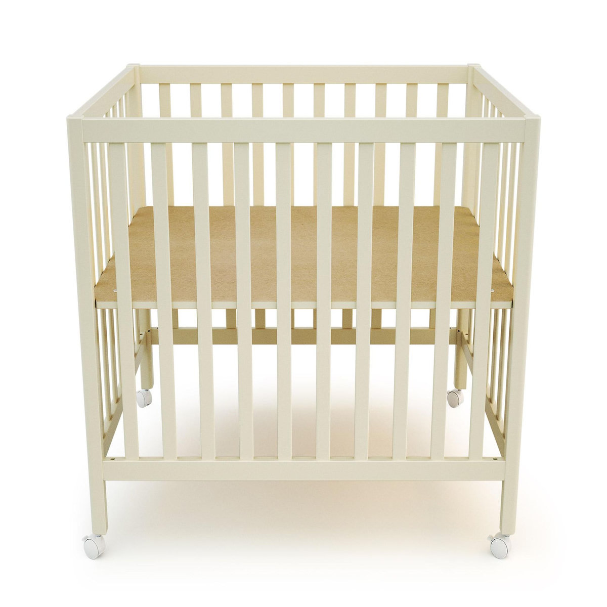 JURABABY Parc bébé rectangulaire en bois FARA - Blanc Perle