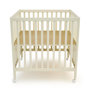 Voir la diapositive 3 : JURABABY Parc bébé rectangulaire en bois FARA - Blanc Perle