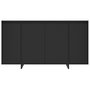Voir la diapositive 5 : VIDAXL Buffet noir 135x41x75 cm bois d'ingenierie