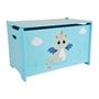 Voir la diapositive 2 : Fun House LEON LE DRAGON Coffre a jouets en bois +- 40 x 58 x 36 cm pour enfant