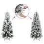 Voir la diapositive 3 : VIDAXL Sapin de Noël artificiel mince avec neige floquee 240 cm PVC/PE