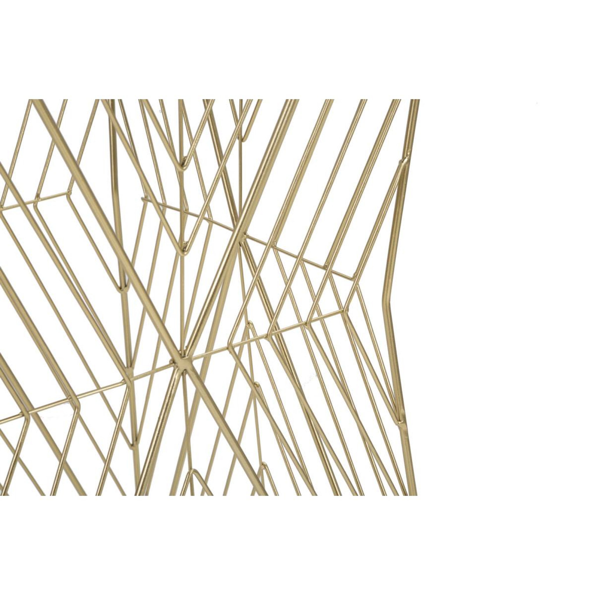 Voir la diapositive 3 : Paris Prix Table d'appoint carrée design  lines  100cm or