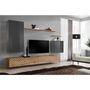 Voir la diapositive 2 : Paris Prix Ensemble Meuble TV  Switch Lamel II  270cm Naturel & Gris