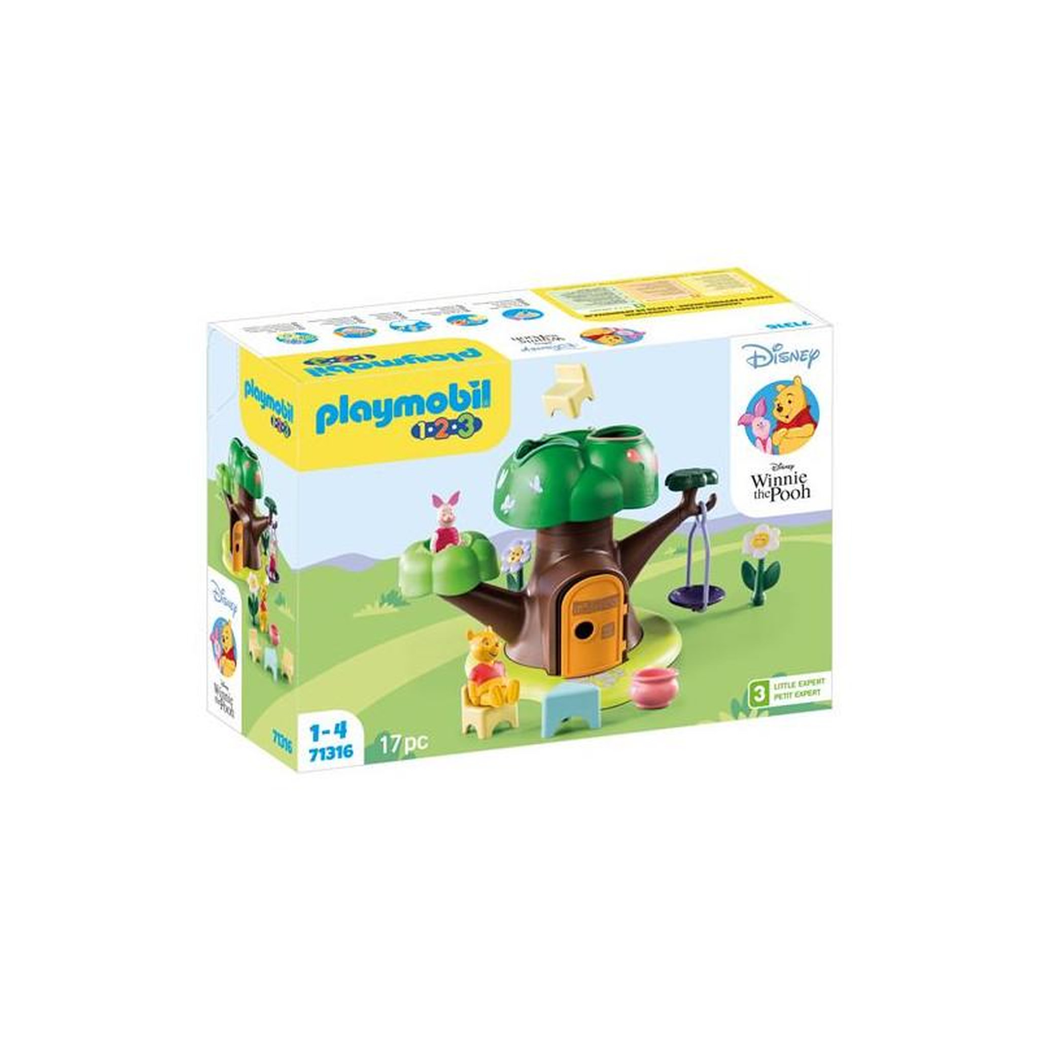 PLAYMOBIL Playmobil 1.2.3 Disney 71316 Winnie l ourson et Porcinet avec cabane