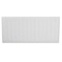 HOMIFAB Tête de lit matelassée en tissu gris clair 140 cm - Eliot