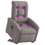 Voir la diapositive 2 : VIDAXL Fauteuil inclinable de massage Taupe Tissu